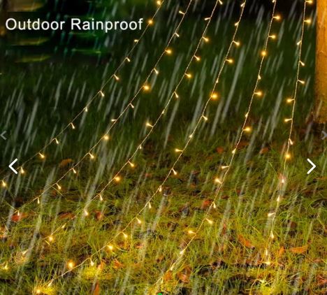 LUZ CASCADA NAVIDAD DE ESTRELLA