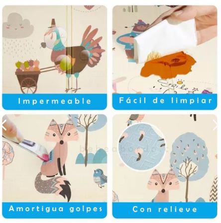 Tapete alfombra plegable para niños