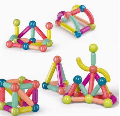 Juego Bolas-Varillas Magnéticas 42 Pcs