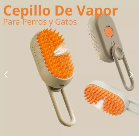 Cepillo Para Mascotas A Vapor Recargable