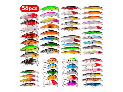 Set De Señuelos De Pesca De 56 Piezas, C